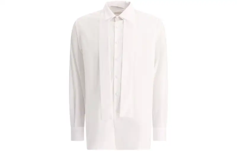 PRADA Shirts Men's White Pointed Collar Moderate Other