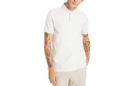 Timberland Polo Shirts Men's White Polo Collar Moderate Straight Fit