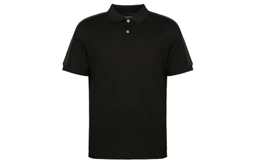 PRADA Polo Shirts Men's Black Polo Collar Moderate Other