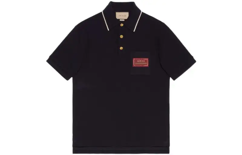 GUCCI SS22 Polo Shirt Men's Blue