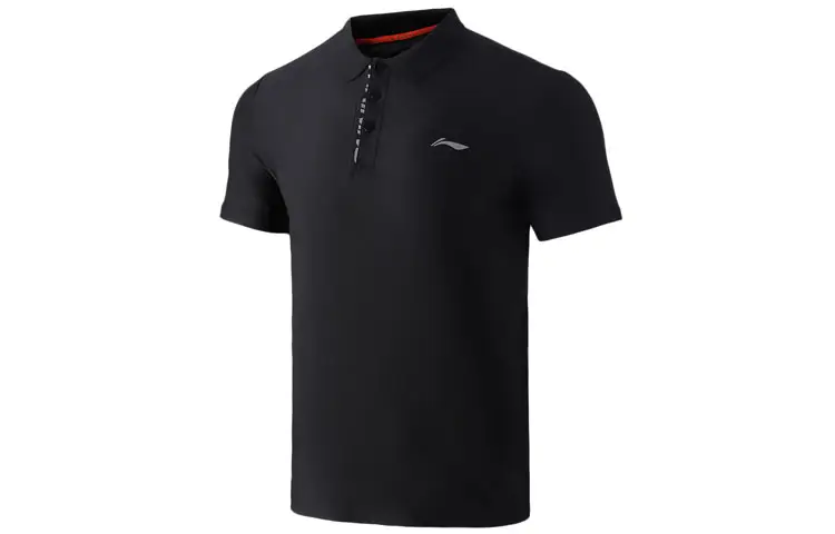 Li Ning Polo Shirts Men's Polo Collar Moderate Straight Fit