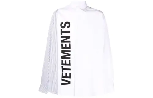 Vetements Shirts Men's White Pointed Collar Moderate Other