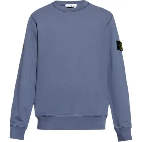 STONE ISLAND Logo Patch Crewneck Sweatshirt