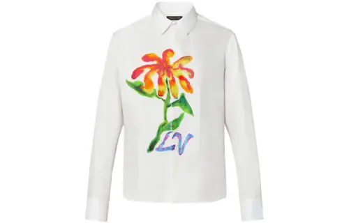 LOUIS VUITTON New Quarterly Products Of LV Shirts Men's White Moderate Other