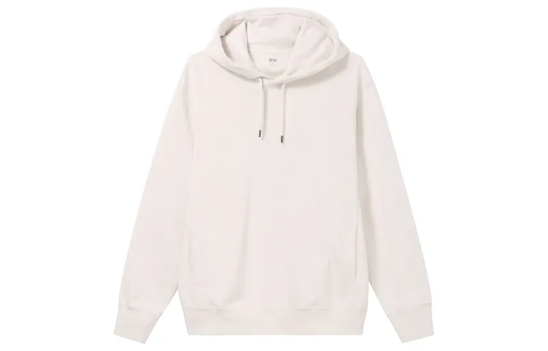 UNIQLO Sweatshirts Unisex Ivory Hooded Moderate Regular