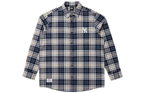 New Era Shirt Unisex Yellow Black Plaid