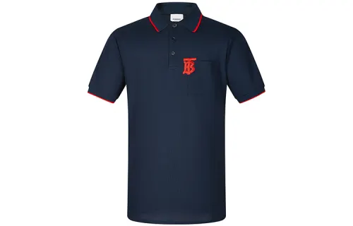 Burberry Polo Shirt Men's Marine Blue