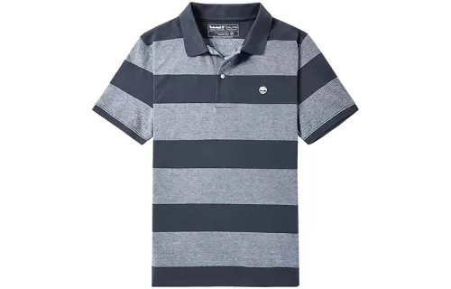 Timberland Polo Shirts Men's Dark Sapphire Polo Collar Moderate Straight Fit