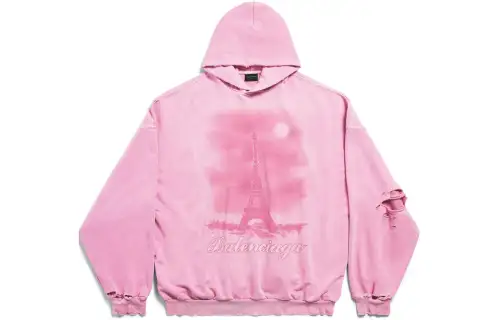 Balenciaga Sweatshirt Loose Fit Unisex Light Pink