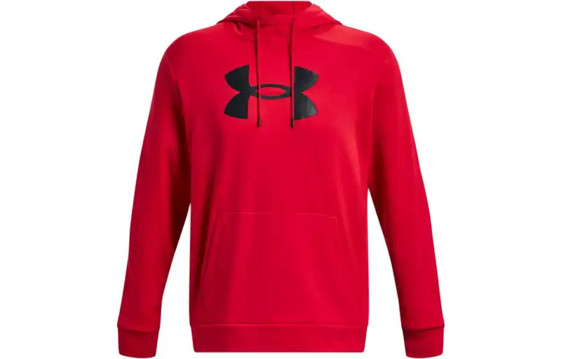 Under Armour Big Logo Sweatshirts Men's Red Hooded Moderate Other