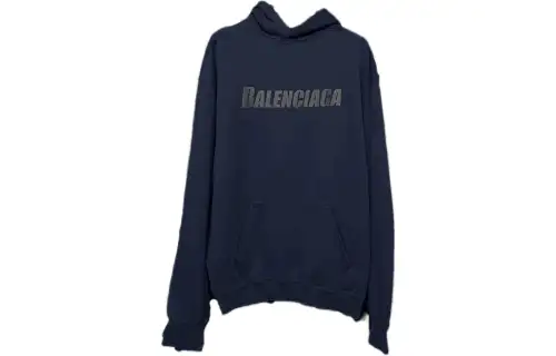 Balenciaga Sweatshirt Loose Fit Men's Marine Blue