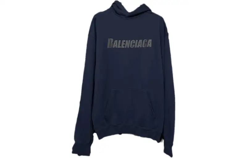 Balenciaga Sweatshirt Loose Fit Men's Marine Blue