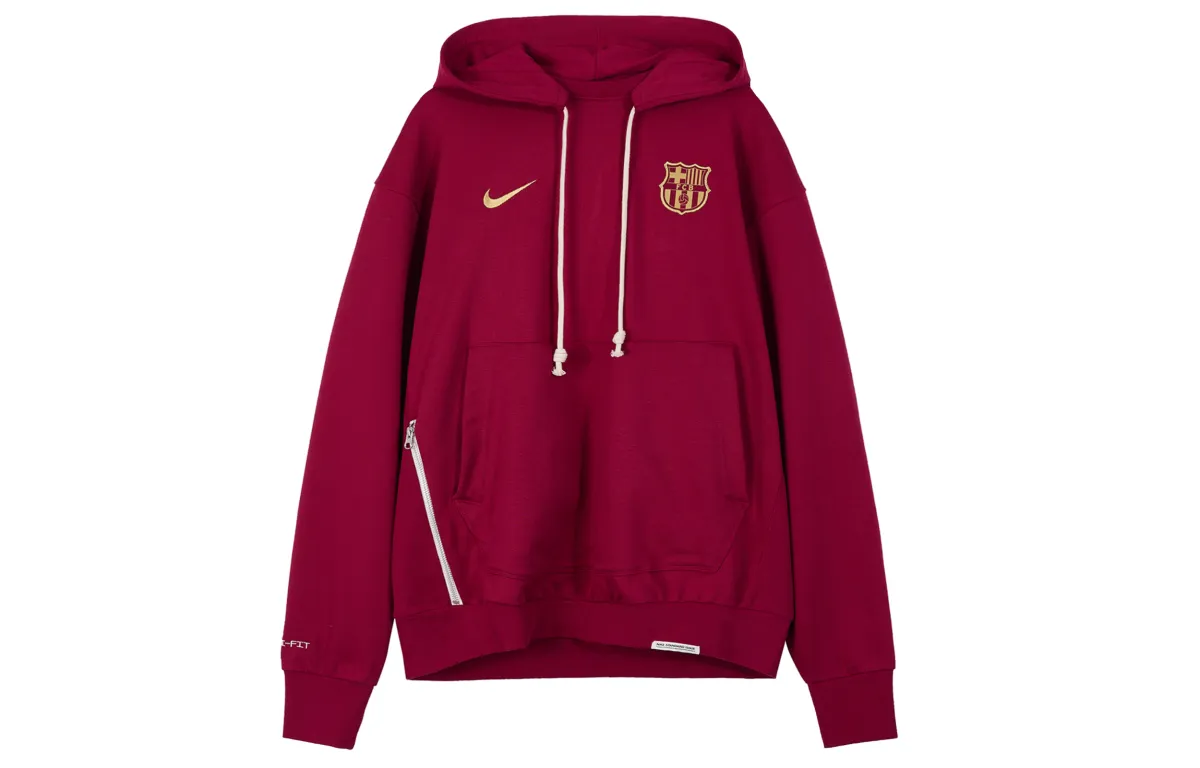 Nike Fc Barcelona Dri Fit Loose Fit Zip Up Hoodie