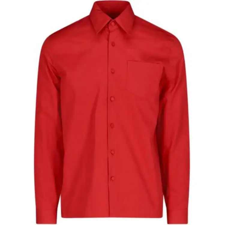 PRADA Shirts Men's Red Lapel Moderate Shirt