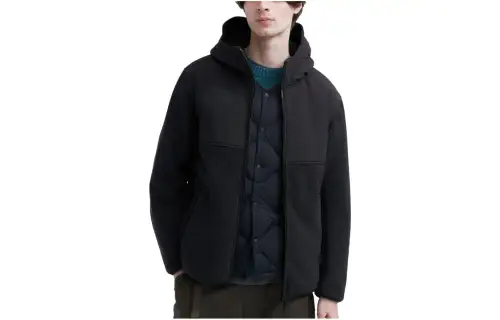 UNIQLO Sweatshirts Unisex Black 09 Hooded Moderate Other