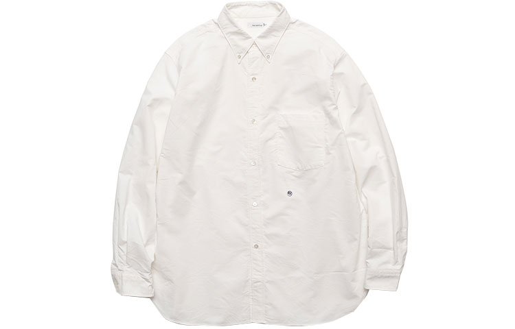 Рубашка nanamica FW21 Button Down Wind Shirt (синяя)