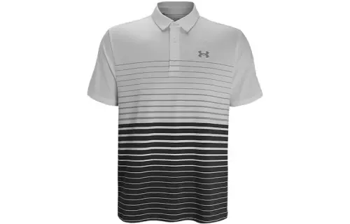 Under Armour Polo Shirts Men's White Polo Collar Moderate Straight Fit