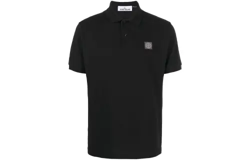Stone Island Compass-appliqué polo shirt