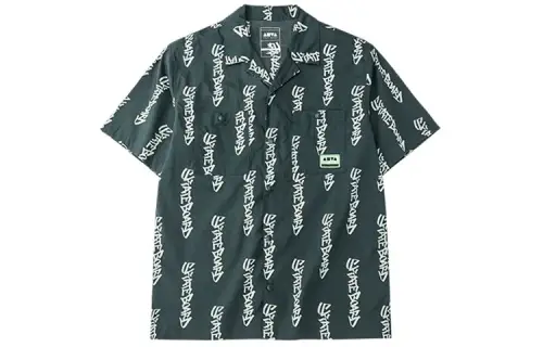 ANTA Shirts Unisex Abyss Green Cuban Collar Moderate
