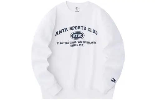 Anta Life Collection Sweatshirt Men's Papyrus White