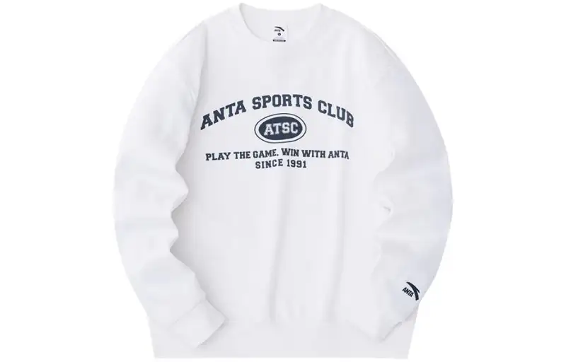 Anta Life Collection Sweatshirt Men's Papyrus White