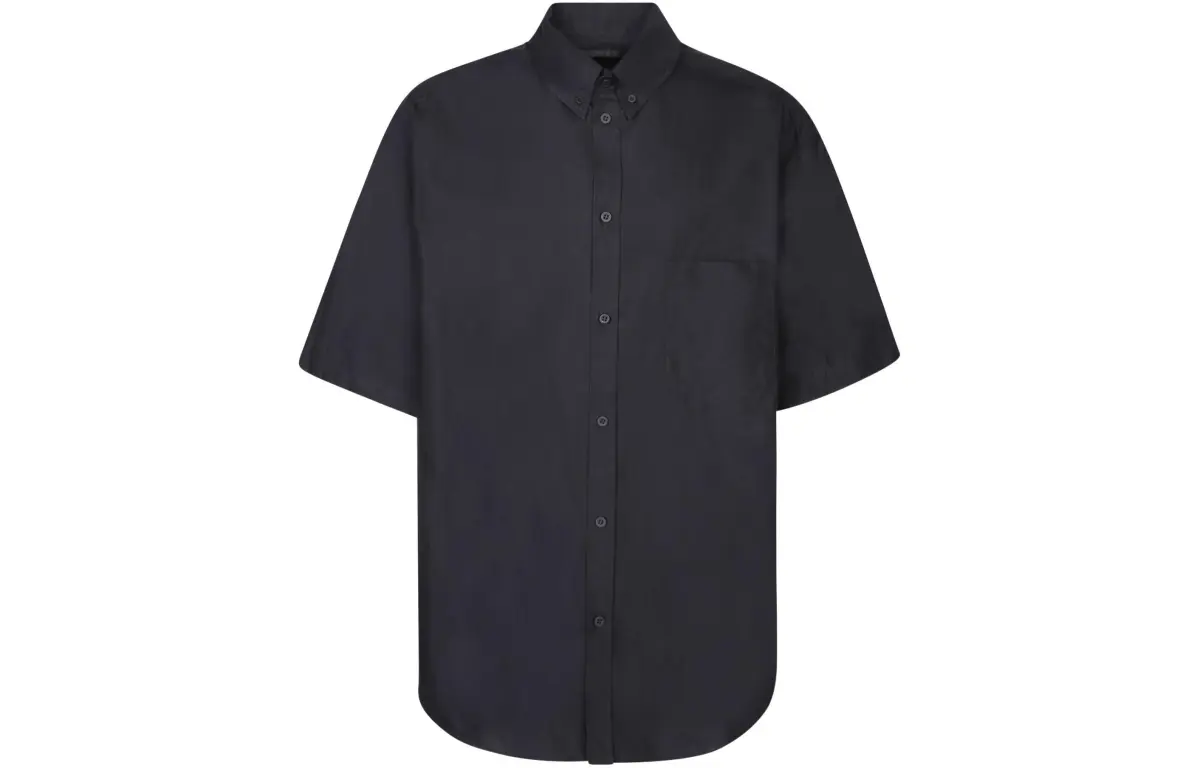 Balenciaga Collared Short Sleeve Shirt
