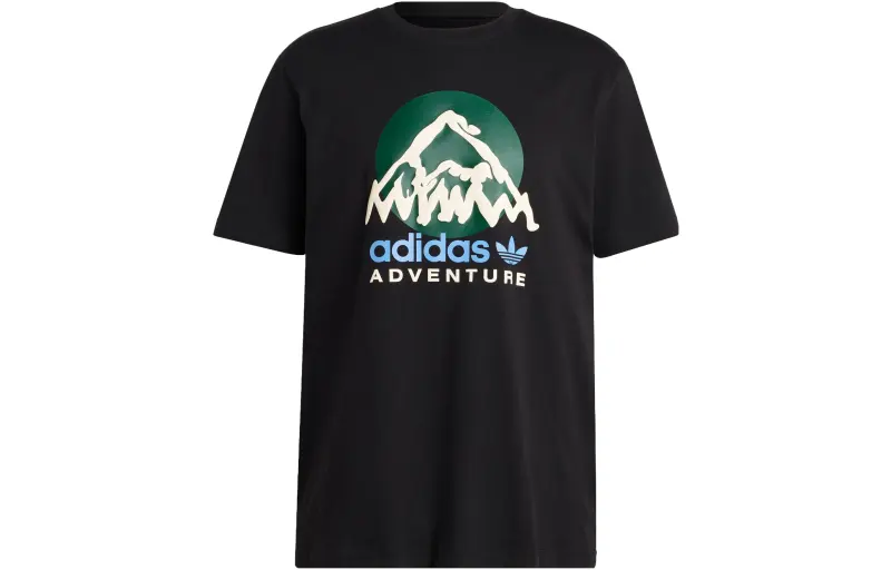 Adidas Originals ADV T Shirts Men's Black Crew Neck Moderate Straight Fit
