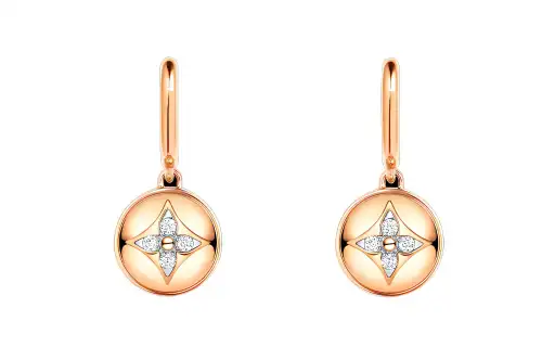Louis Vuitton 2010s B Blossom diamond earrings