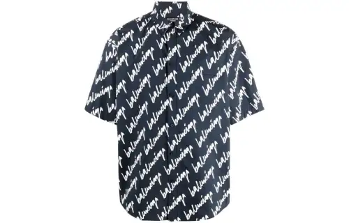 Balenciaga Short Sleeve Large Fit Shirt