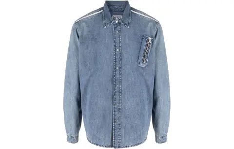 DIESEL SS22 Shirt Men's Light Blue