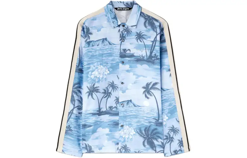 Palm Angels Sunset-print track shirt