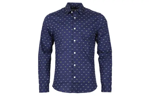 KENZO Shirts Men's Dark Blue Moderate Shirt