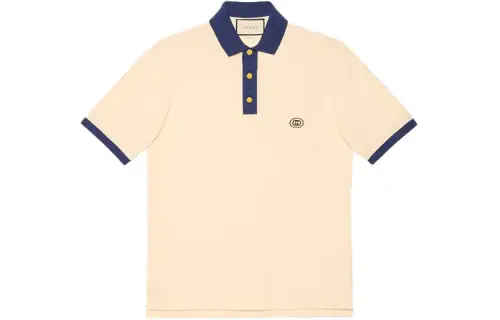 GUCCI SS23 Polo Shirt Men's Ivory White