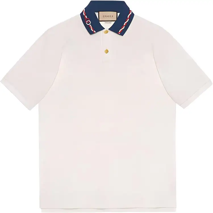 【Previous Season】contrast-collar polo shirt