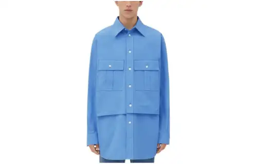 Bottega Veneta SS24 Shirt Men's Blue