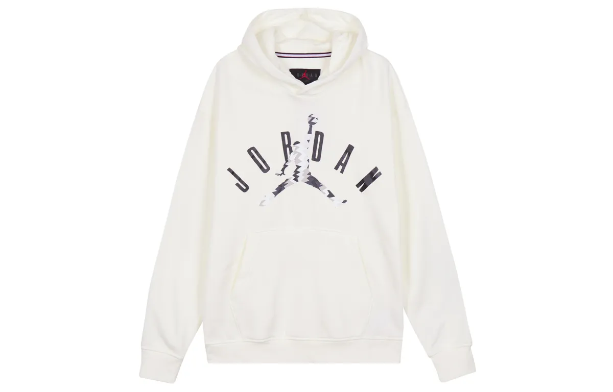 Jordan Sweatshirts Men's White Hooded (Non-detachable) Moderate Regular