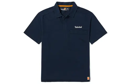 Timberland Polo Shirts Men's Dark Sapphire Polo Collar Moderate Straight Fit