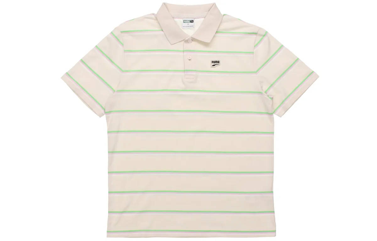 PUMA Polo Shirts Men's Ecru Moderate
