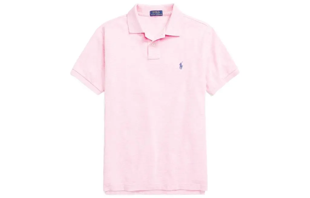 Polo Ralph Lauren SS22 Polo Shirt Custom Slim Fit Men's Pink