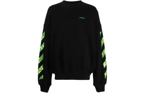 OFF WHITE Diag stripe Cotton Sweatshirt