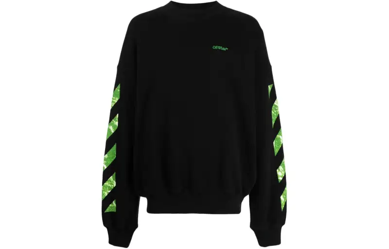 OFF WHITE Diag stripe Cotton Sweatshirt