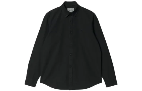 Carhartt WIP Shirts Men's Black Lapel Moderate Shirt