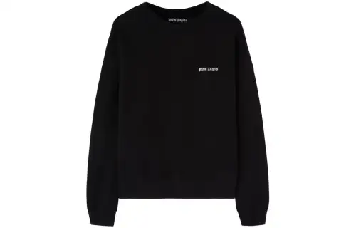 Palm Angels logo-embroidered cotton sweatshirt