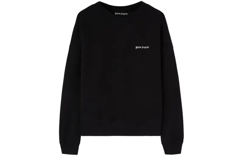 Palm Angels logo-embroidered cotton sweatshirt