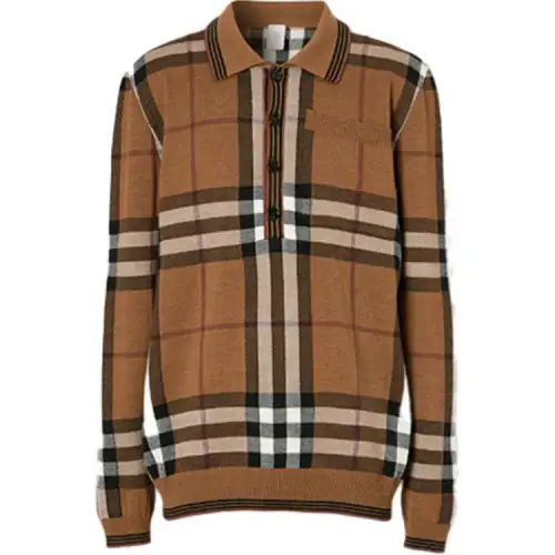 Burberry Polo Shirt Men's Umber