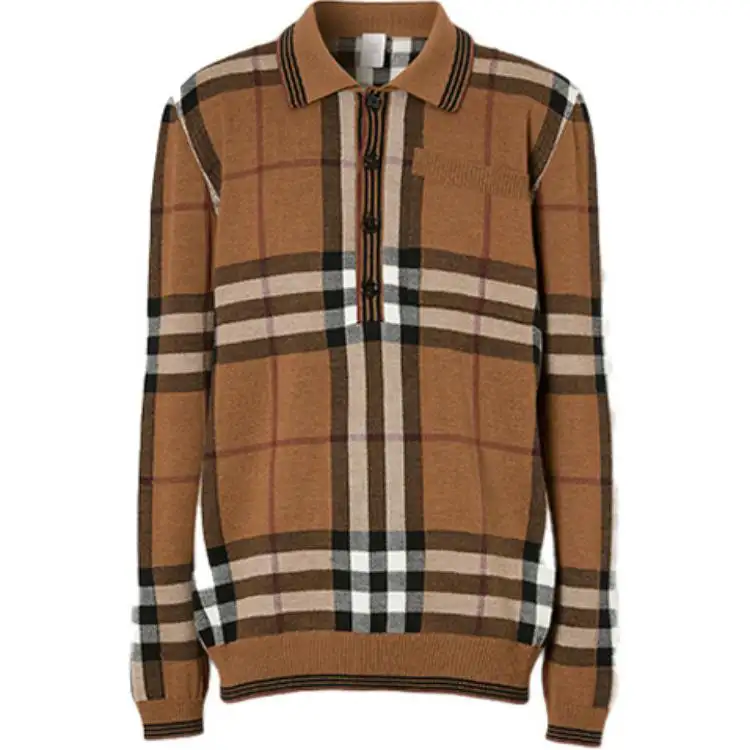 Burberry Polo Shirt Men's Umber