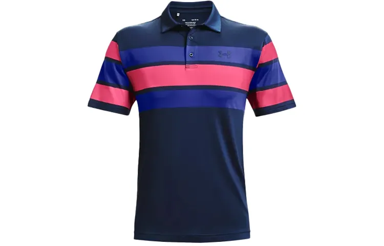 Under Armour Playoff 2.0 Polo Shirts Men's Blue Polo Collar Moderate Straight Fit
