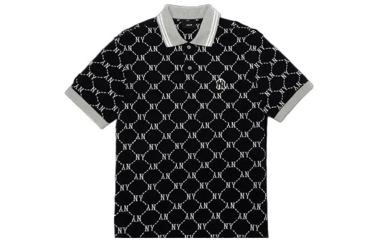 MLB Basic Logo Polo Shirt Men's Black