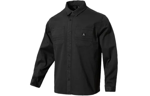 Converse Shirts Men's Black Lapel Moderate Other