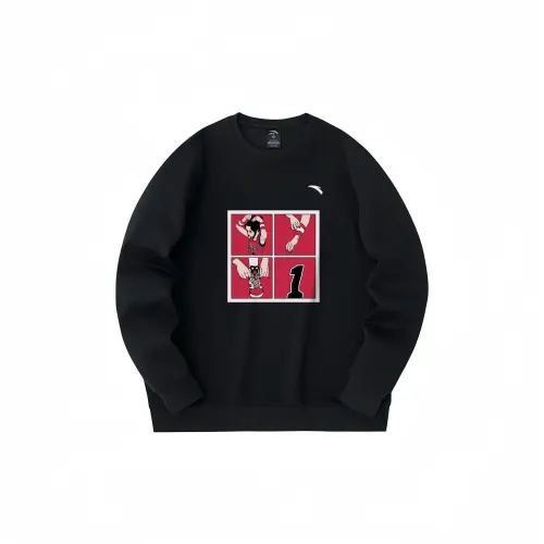 Anta Variety Training Collection Sweatshirt Unisex Basic Black